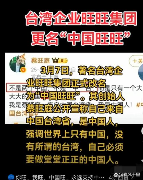 美国旺旺和中国旺旺_旺旺集团爱国情怀_旺旺集团首席运营官蔡旺家