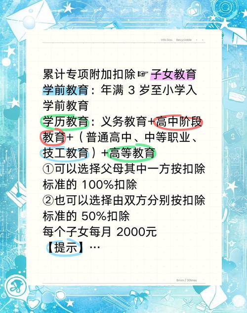 子女教育专项附加扣除范围_继续教育专项附加扣除标准_个人得税子女教育支出