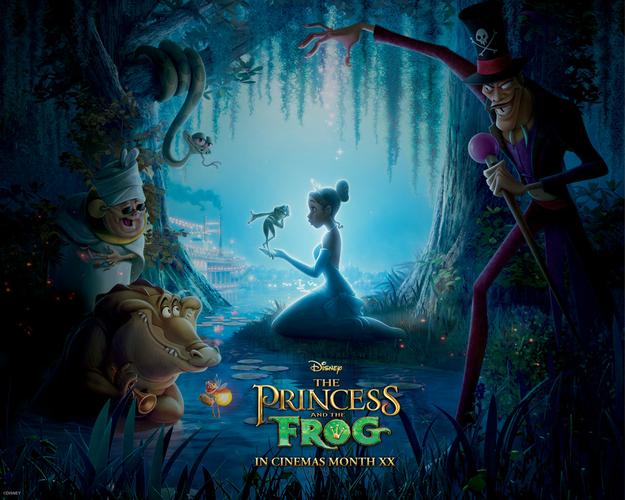 公主和青蛙 迪士尼 非裔美国女孩_青蛙王子故事动画片