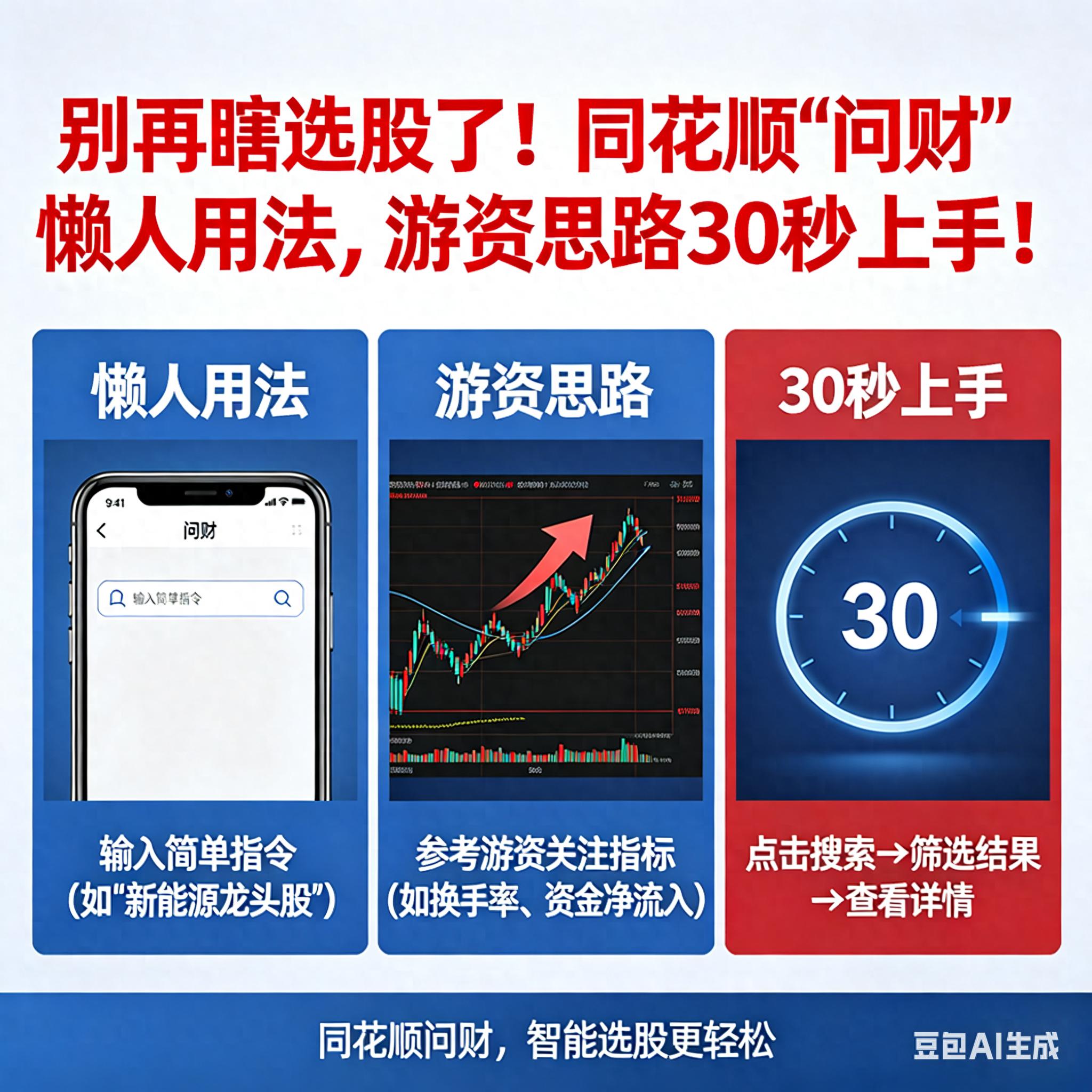 告别瞎选股！跟游资思路，用问财3个核心用法抓机会