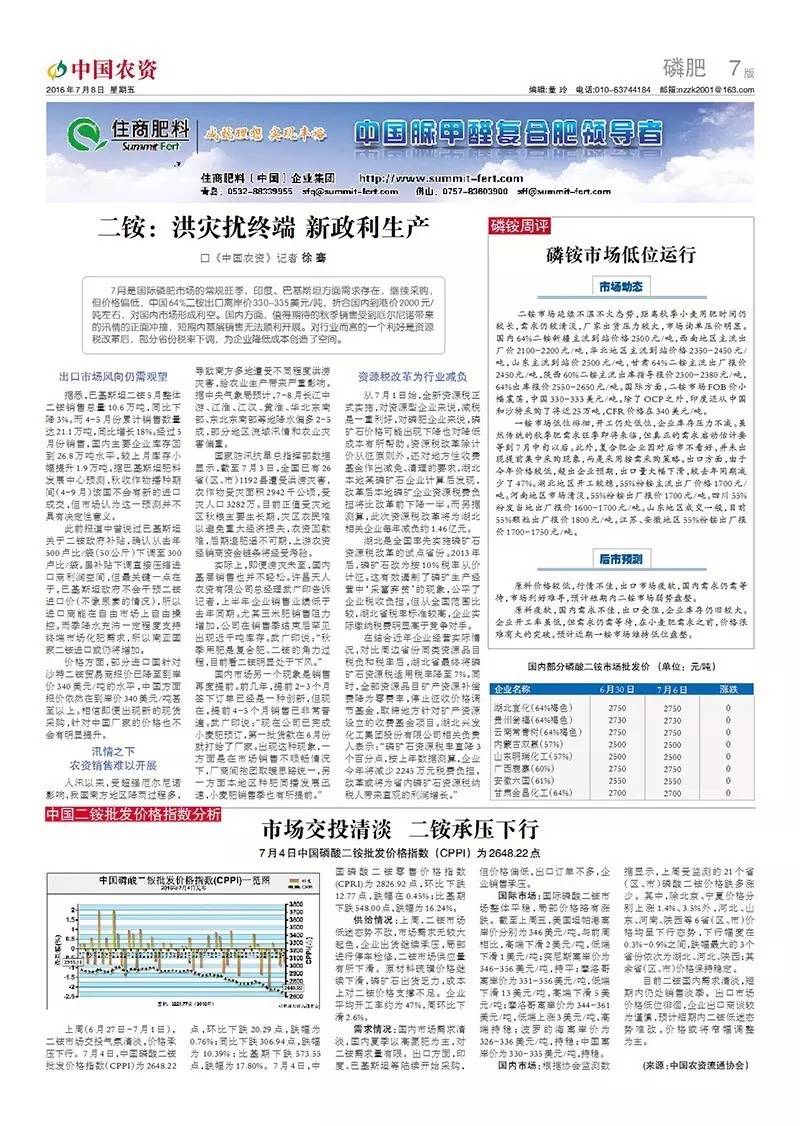 国际磷肥价格_二铵出口价格趋势_磷肥市场行情