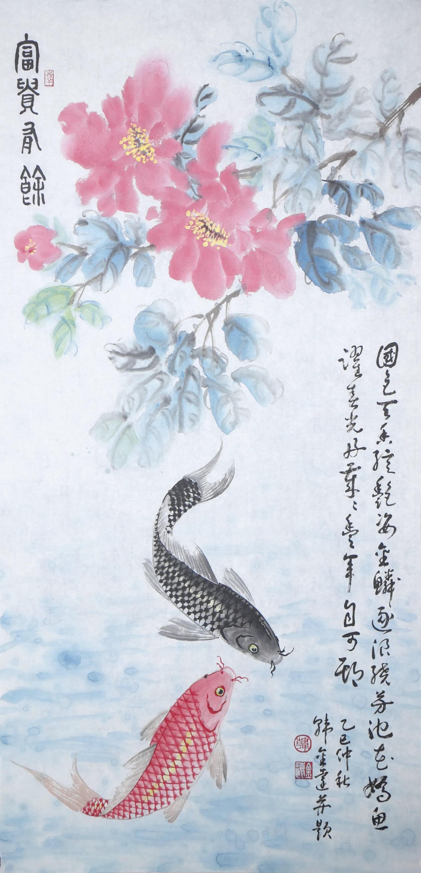 国画牡丹赏析_十字绣富贵满堂图片_韩金远牡丹画