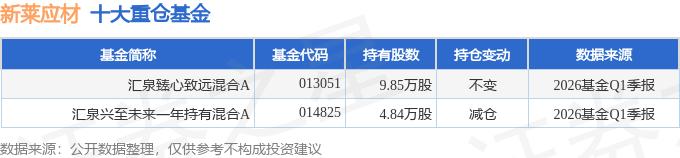 新莱应材财务分析_新莱应材2026年一季报_新莱应材年报